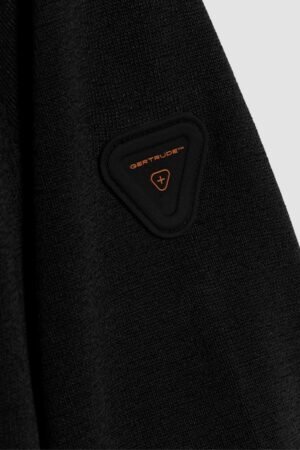 Patch épaule Pull Al Noir Gertrude homme