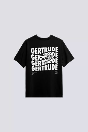 T-shirt Print Leonce Fluidity Mixte Noir