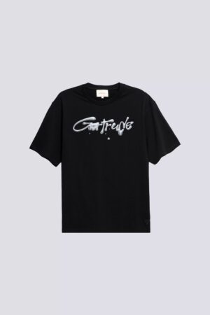 T-shirt Print Leonce Metallic Mixte Noir