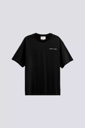 T-shirt Print Leonce Shine Mixte Noir