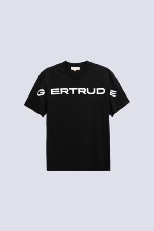 T-shirt Print Word Leonce Mixte Noir