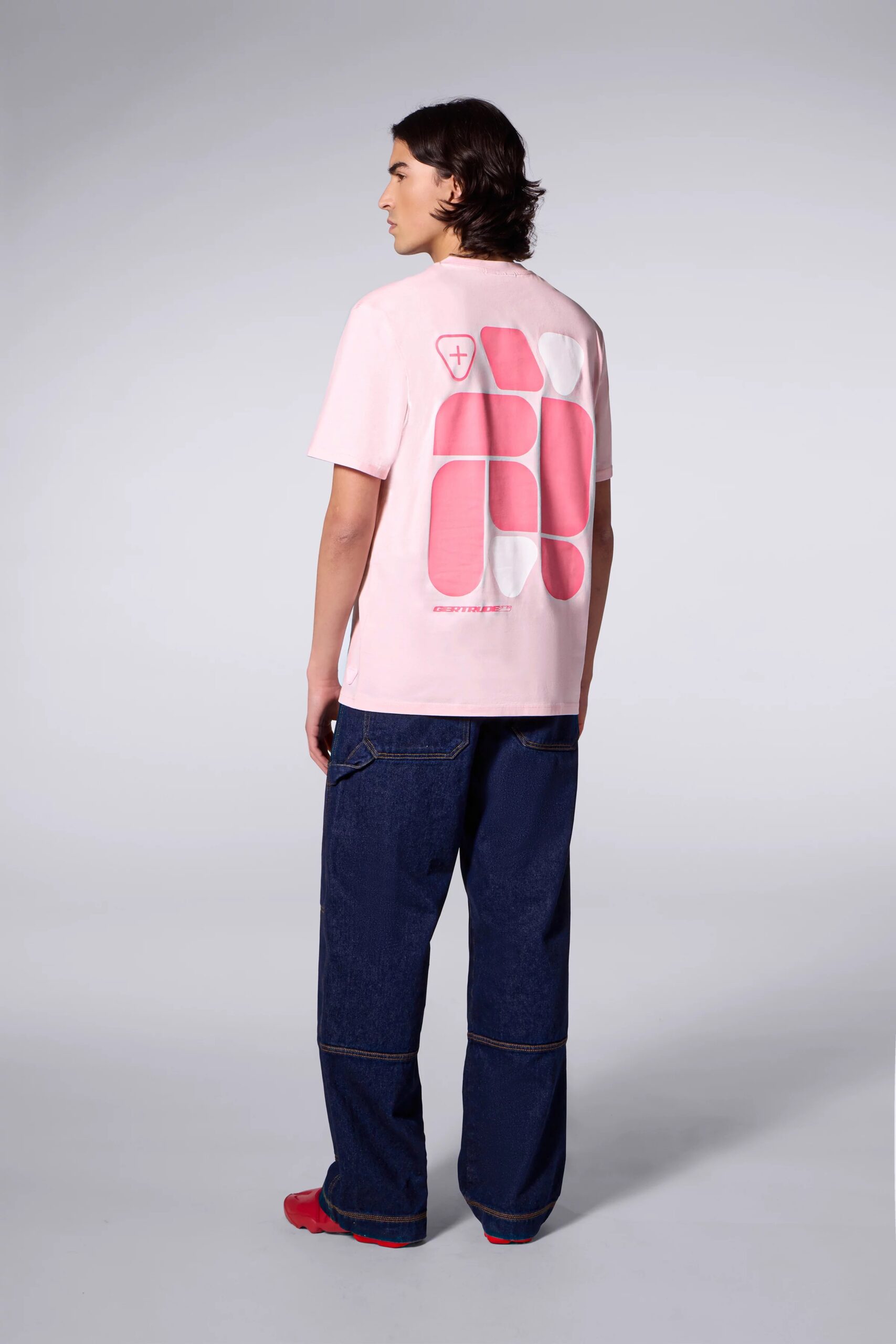 T-shirt Print Geometry Leonce Mixte Blush – Image 2