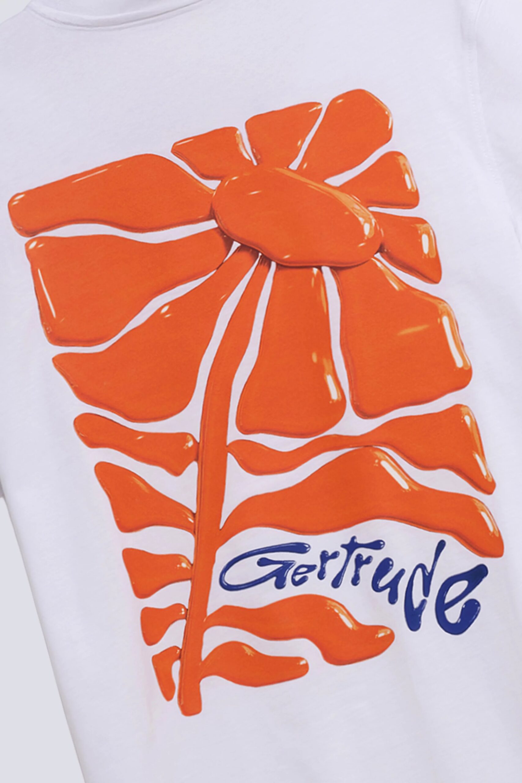 T-shirt Print Leolina Daisy Blanc – Image 3