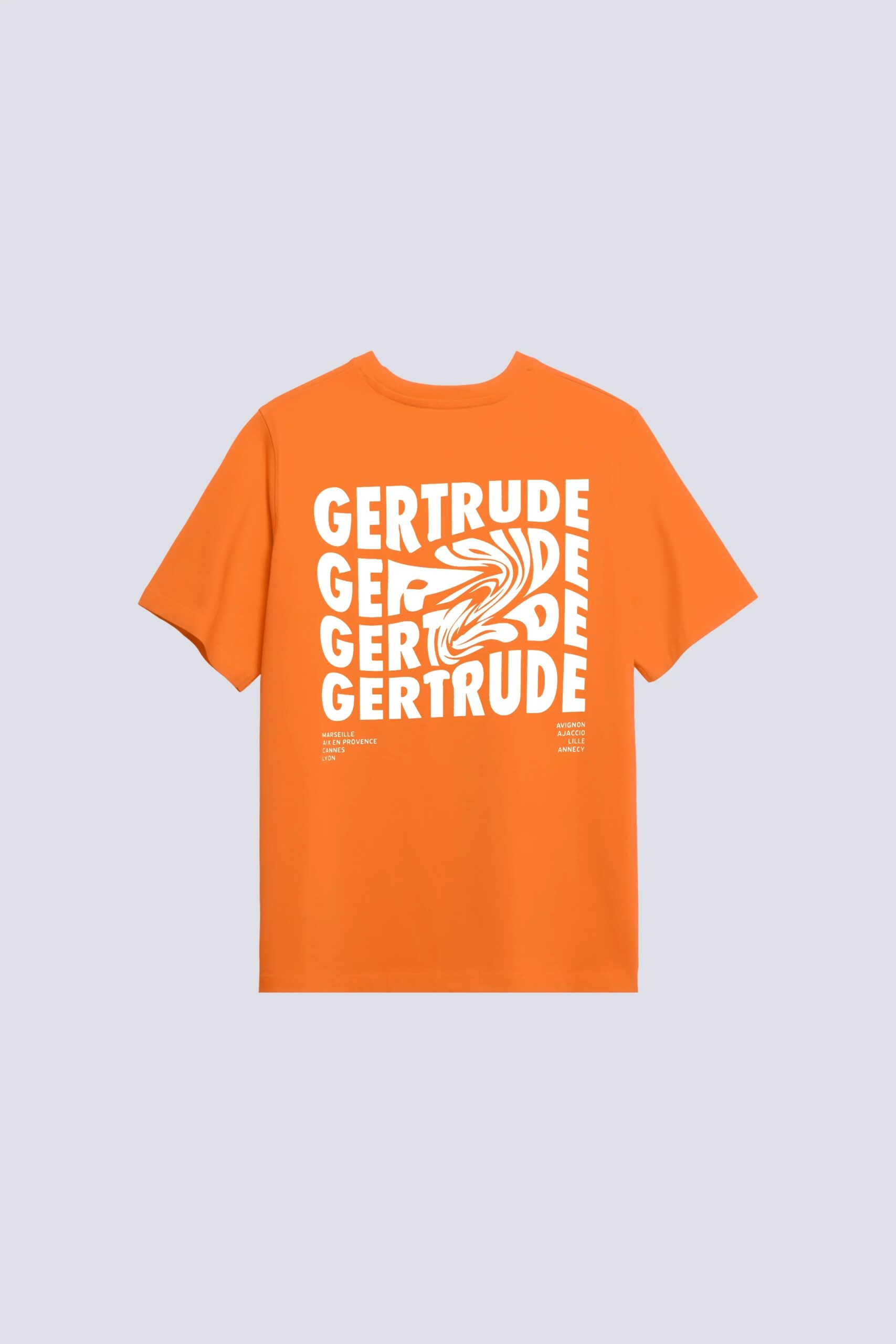 T-shirt Print Fluidity Leonce Mixte Orangette