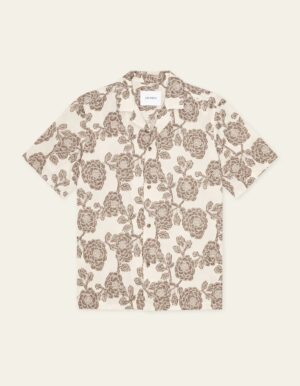 Lesley Flower Jacquard SS Shirt