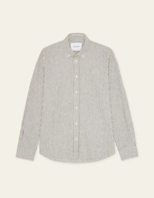 Konrad Stripe Cotton Linen Shirt