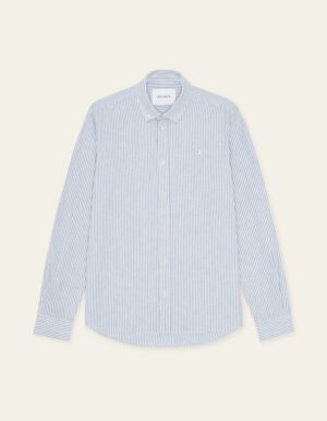 Konrad Stripe Cotton Linen Shirt