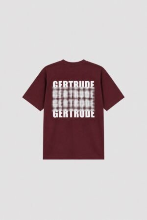 T-shirt Oversize Darryldots Bourgogne Gertrude vue de face
