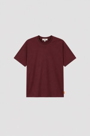 T-shirt Darryldots Bourgogne Gertrude imprimé contrasté au dos