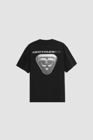 T-shirt Leon Archive Black Gertrude vue de dos avec imprimé graphique