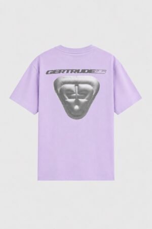 T-shirt Leon Archive Light Lilac Gertrude vue de dos avec imprimé graphique