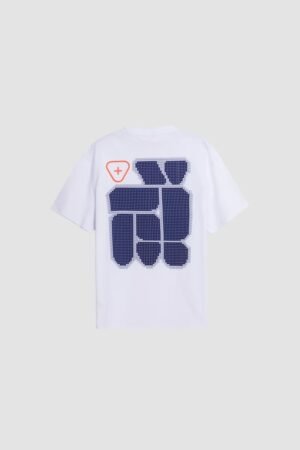 T-shirt Leon Geo White Gertrude vue de dos avec imprimé graphique