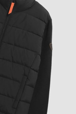 Détail matelassé Gilet Alessandro Noir Gertrude