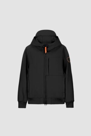 Veste Rony Black Gertrude homme noire avec capuche vue de face