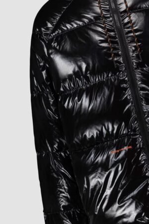 Détail brillant Doudoune Azael Full Bright Noire Gertrude