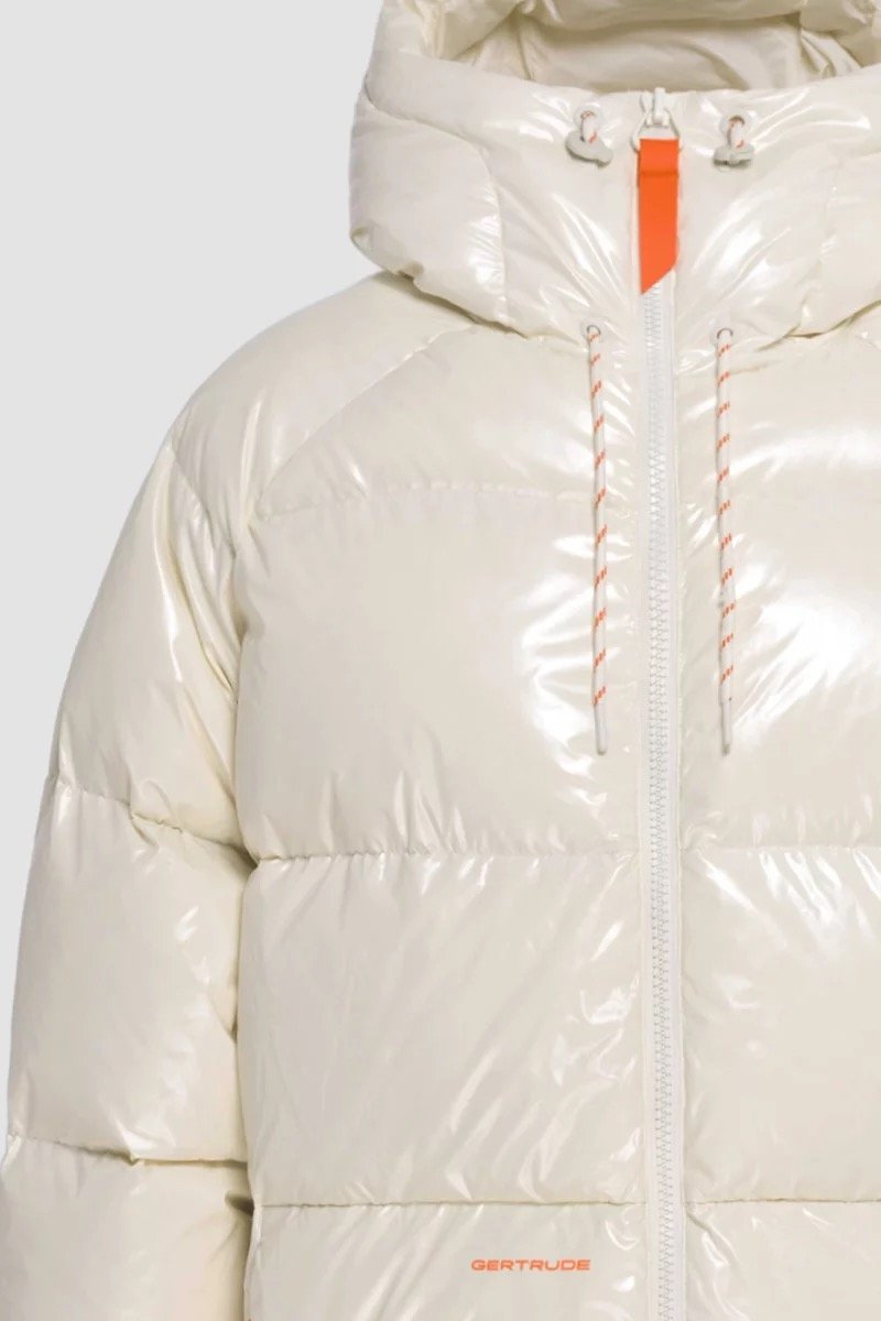 Détail capuche Doudoune Azael Full Bright Crème Gertrude