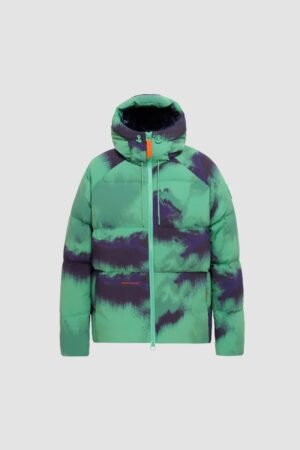 Doudoune Azael Print Glitch Mint Gertrude vue de face